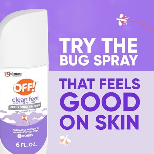 Close up of Off! Clean Feel non-greasy bug spray packaging
