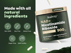 Close up of Auivty healthy aging supplement packaging
