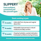 VoomVaya Slippery supplement facts and dosage instructions for women.
