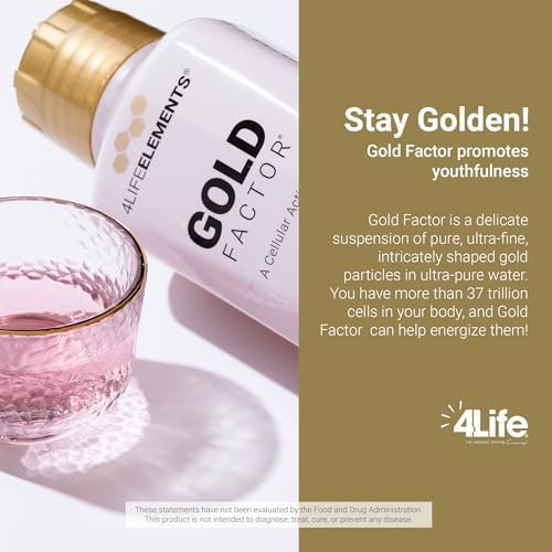 4Life Gold Factor Cellular Activator Box and Bottle Packaging