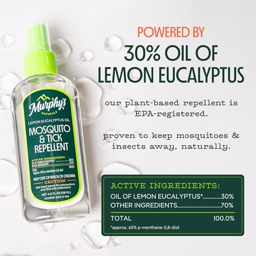 Murphy's Naturals non greasy lemon eucalyptus mosquito repellent for skin