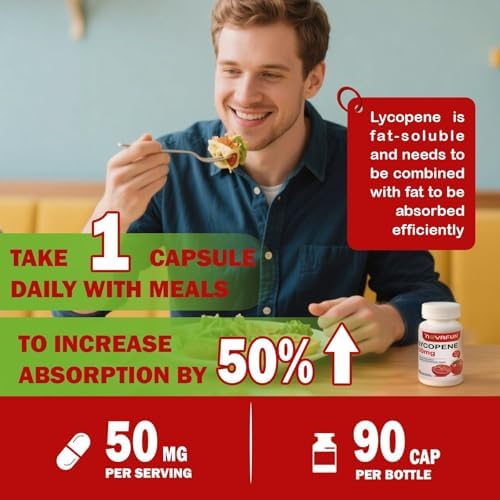 Novafun men's health lycopene tomato extract antioxidant capsule close up