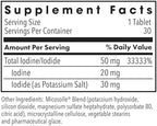 High potency Lugols solution tablet formulation for iodine deficiency replenishment