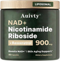 Auivty NAD+ Nicotinamide Riboside with Resveratrol front view bottle