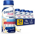 Ensure Plus Vanilla Nutrition Shake 24 Pack front view for weight gain.