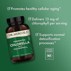 Dr. Mercola Fermented Chlorella tablets inside the bottle