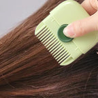 Step-by-step visual view of the replaceable razor blade mechanism inside the QIYUDA split end trimmer
