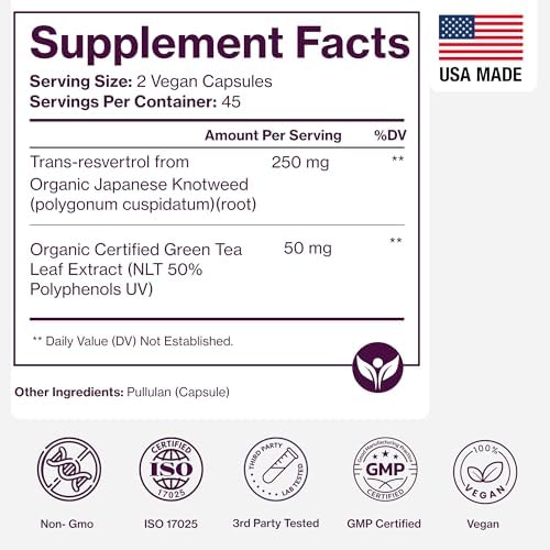 Pure Micronutrients Organic Resveratrol premium supplement bottle