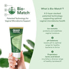 Ingredients label of Good Clean Love moisturizing cleanser showing organic aloe vera.