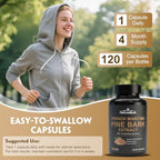 USA imported NATUREBULK French Maritime Pine Bark 400 mg showing high potency antioxidant protection features