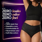 Always Discreet black postpartum underwear packaging