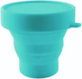 Lucky Clover Collapsible Silicone Sterilizing Cup front view for menstrual hygiene.