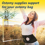 Side perspective of the unisex URIEL abdominal ostomy wrap emphasizing the ultra slim discreet design.