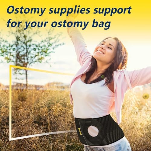 Side perspective of the unisex URIEL abdominal ostomy wrap emphasizing the ultra slim discreet design.