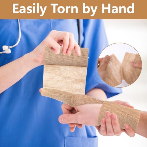 BEVTEE 6 pack bandage kit in 4 inch by 5 yards size for comprehensive first aid