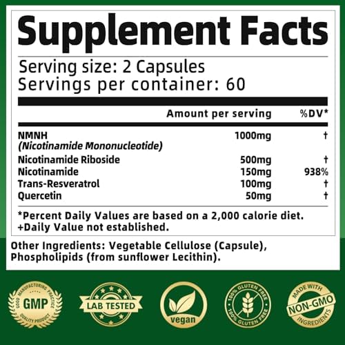 Nurafuse NMNH dietary supplement packaging