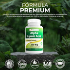 Best Naturals Alpha Lipoic Acid 120 capsules packaging side view