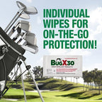 CoreTex Bug X 30 tick and insect defense wipes packaging instructions