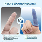 Stretchy blue sleeves for gardening and fitness protection