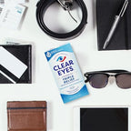 Clear Eyes Triple Relief sterile solution for irritated eye treatment.