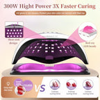 Side profile of DMJWAN professional nail art lamp with handle