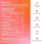 FOCL Kava Spritz calming supplement powder stick packs displayed on counter