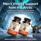 Primal Vike organ superfood mix and Arctic botanicals ingredient label