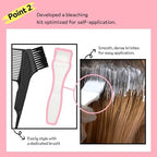 eZn Highlight Hair Bleach Kit back packaging ingredients and safety warnings for Indian consumers