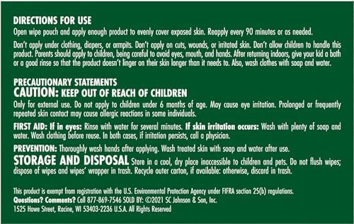 STEM plant based insect repellent wipes pack of thirty layout