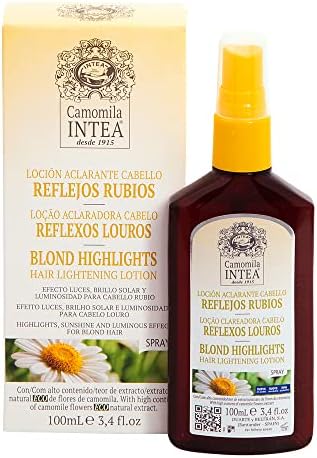 Intea Chamomile Natural Blonde Lotion 100 Milliliters spray bottle displaying the botanical product labeling