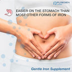 Authentic dietary supplement bottle for red blood cell production support by Puregen Labs.
