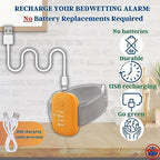 Captain Dry rechargeable potty training kit with USB charging cable and components.