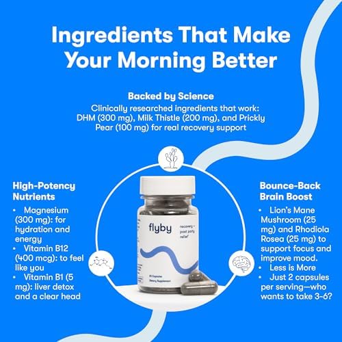 Flyby advanced liver support pre and post drinking formula packaging