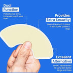 Safe n' Simple extra wide skin barrier arc package contents layout for stoma supplies