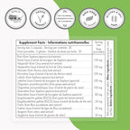 Close up of gluten free certification on Supersmart FlavoLife bottle