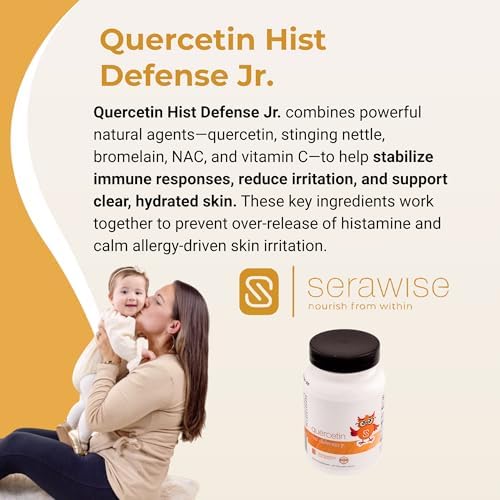 Authentic USA imported Serawise child seasonal respiratory supplement packaging view