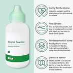 ZnnaYoha Ostomy Skin Care Powder bottle displaying product information labels