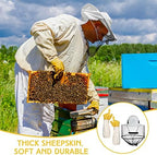 Ventilated sleeves on Xuhal beekeeping gloves