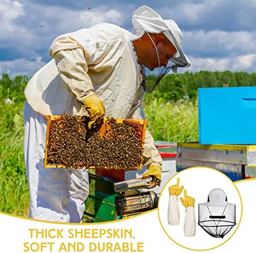 Ventilated sleeves on Xuhal beekeeping gloves
