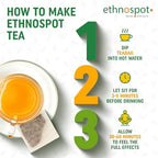 Authentic USA imported Ethnospot Kava Root herbal tea box on a clean commercial studio background