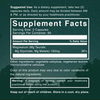 Side angle of Natural Rhythm Triple Calm Magnesium dietary supplement container for stress relief