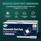 Mildplus bed pads for adults seniors and pets