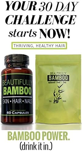 Authentic Beautifully Bamboo hair and skin supplement packaging