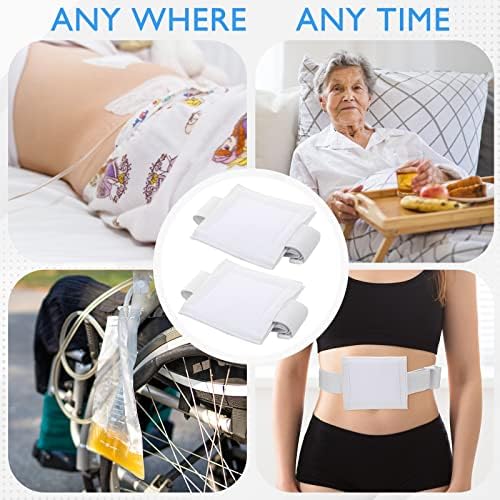Secure hook-and-loop fastener closure on the imported feeding tube support belt.