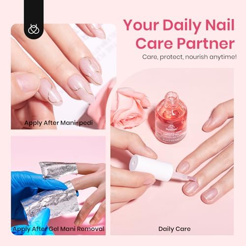 Nourishing vitamin e cuticle oil bottle