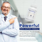 Zen Nutrients NeuraZenX nerve support formula packaging showing physician and pharmacist approved badge