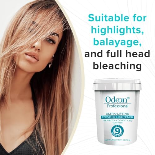 Odeon Ultra-Lifting Powder Lightener single use packaging ideal for hair strand testing