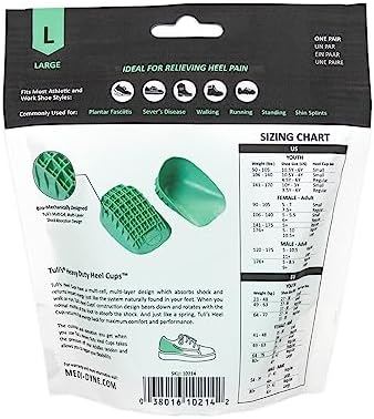 Side view of regular size Tuli's heel cushions for Sever's disease