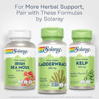 Solaray Bladderwrack dietary supplement nutrition facts panel