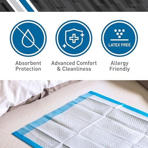 BodyMed protective underpad being folded for clean and convenient disposal after household usage.